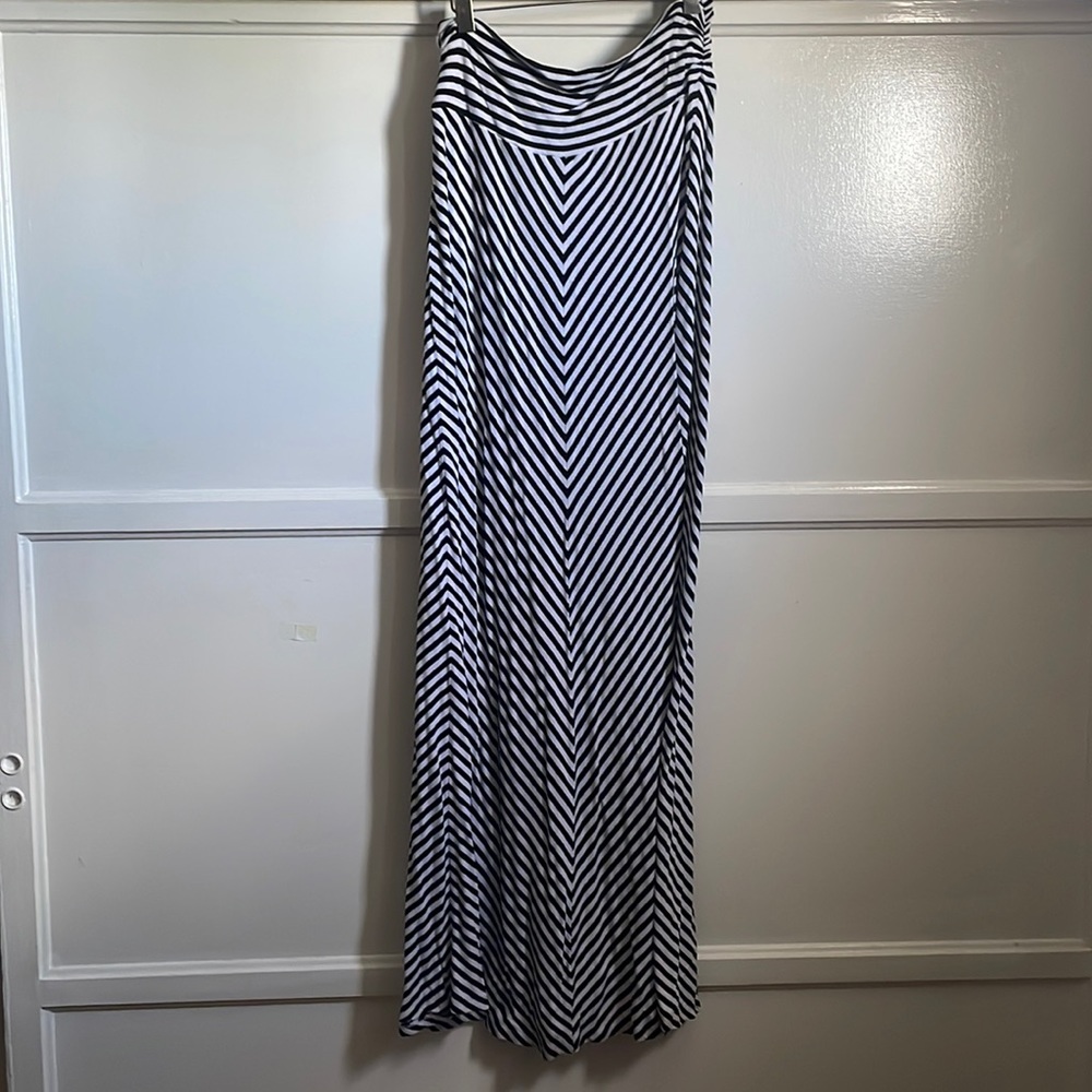 Striped maxi skirt